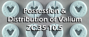 Possession and Distribution of Valium - 2C:35-10.5