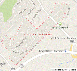 Victory Gardens New Jersey Map | DWI Lawyers