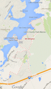 Map of Mt. Arlington | Boating DUI Attorney