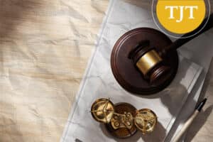 Gavel and scales of justice representing PTI eligibility in New Jersey